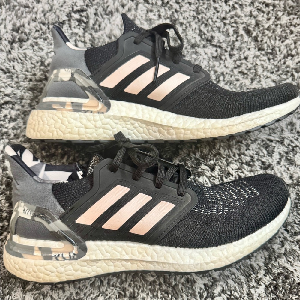 Adidas Ultraboost Black and White Sneakers - Picture 2 of 8